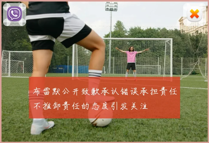 布雷默公开致歉承认错误承担责任不推卸责任的态度引发关注